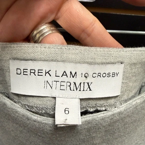 Derek Lam 10 Crosby Intermix Gray Pleated Skirt Size 6 - Picture 2 of 4